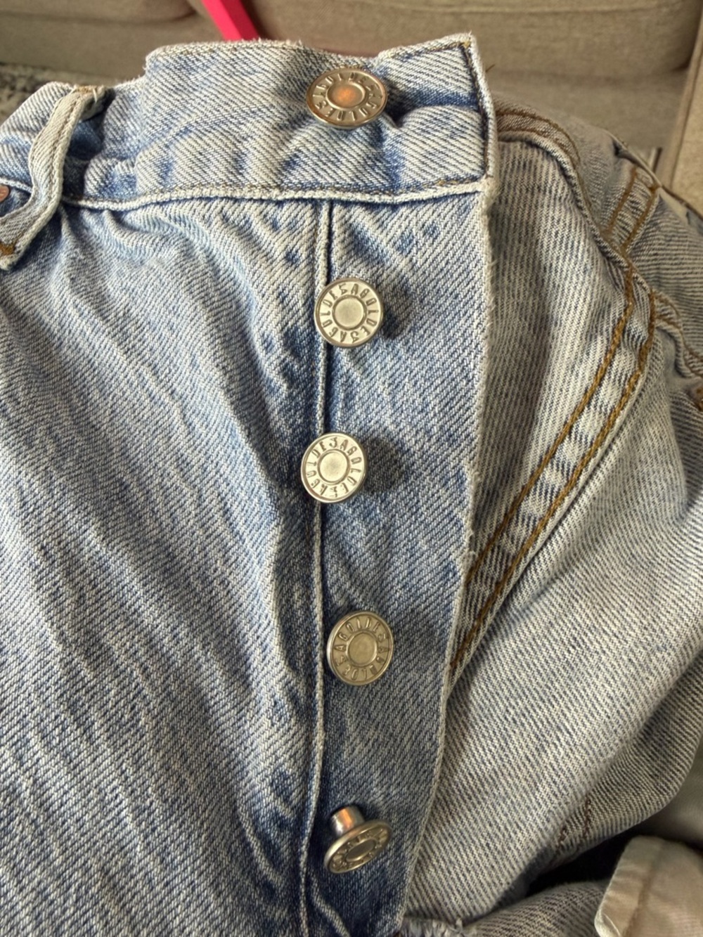 AGOLDE Jamie Organic Cotton Distressed Cropped Jeans Size 29 Light Wash ❣️ - Picture 5 of 7